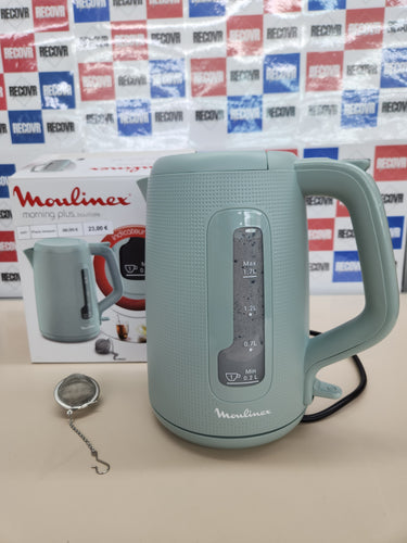 Hervidor 2400W, 1,7L eléctrico e inalámbrico, Moulinex Morning Plus
